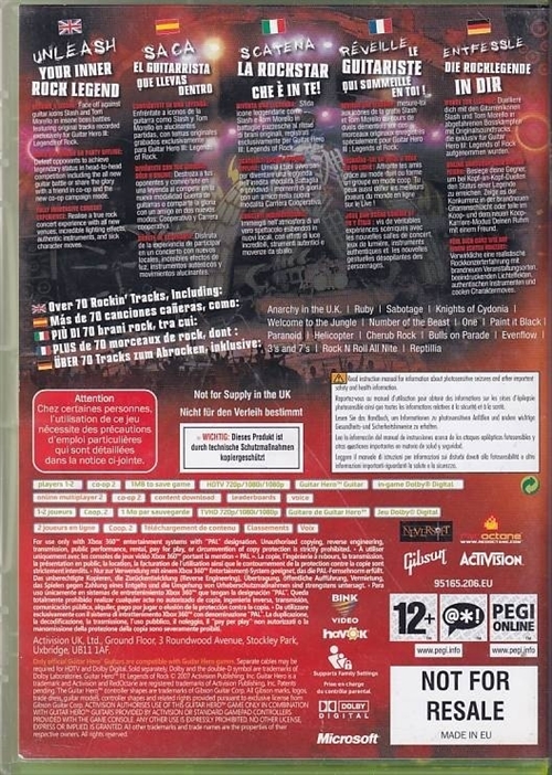 Guitar Hero III Legends of Rock - XBOX 360 (B Grade) (Genbrug)